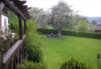 Gartenanlage im Haus Schoenblick in Wiesen